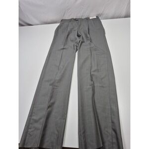VTG Majer Dress Pants Mens 36x38 Gray Wool Pleated Straight Unhemmed NWT USA